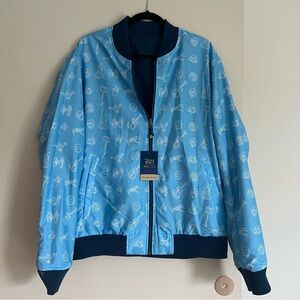 NWT Unisex Disney D23 Reversible Bomber Jacket - Gold Member Exclusive